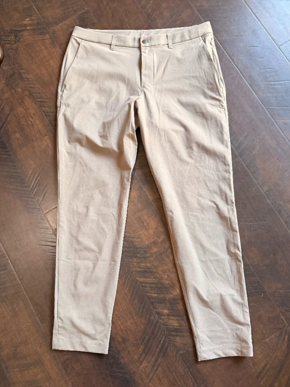 LULULEMON ABC WARPSTREME SLIM FIT PANTS (BEIGE)